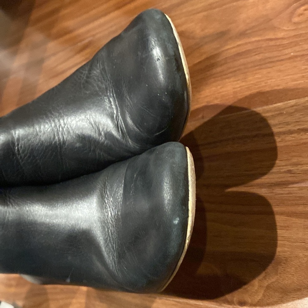 Mercedes Castillo /  Bailee black Leather Booties ankle boots 36.5 6.5 - Picture 10 of 10